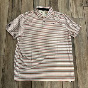 NWT Nike DriFit TOUR Striped Polo Shirt